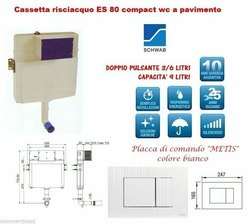 Cassetta incasso - incasso, wc